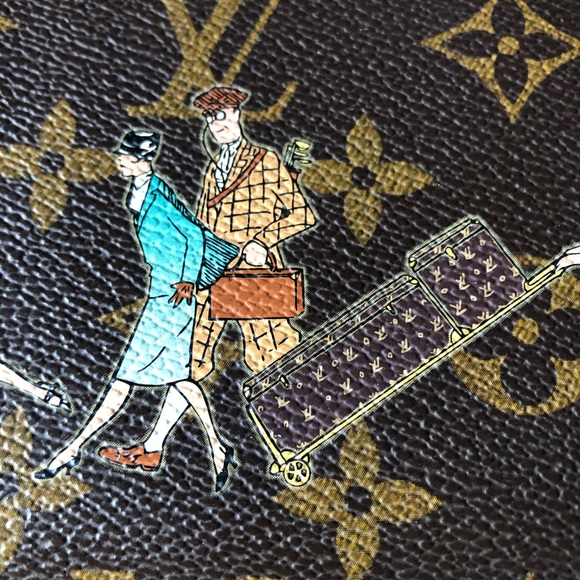 💎 LIMITED EDITION 💎 rare zippy Louis Vuitton wallet illustre illustrated - Picture 10 of 12